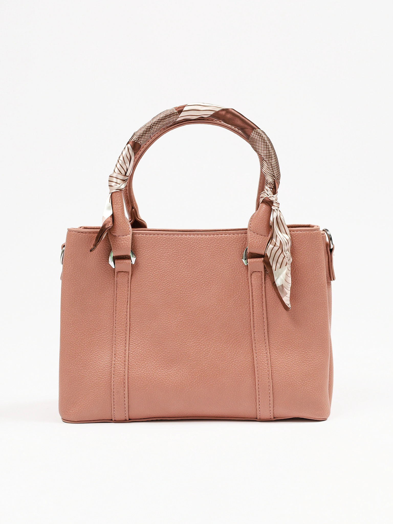 Сумка-тоут с декоративным платком в ассортименте